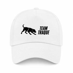 Casquette Chasse - Team traque - Sanglier en action - Blanc