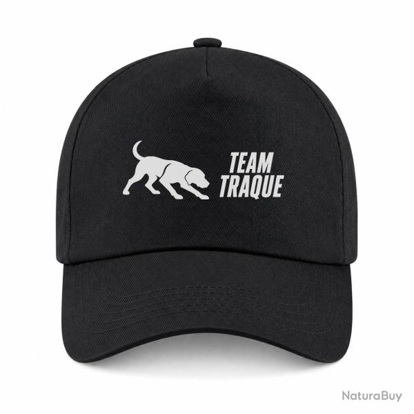 Casquette Chasse - Team traque - Sanglier en action - Noir