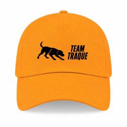 Casquette Chasse - Team traque - Sanglier en action - Jaune