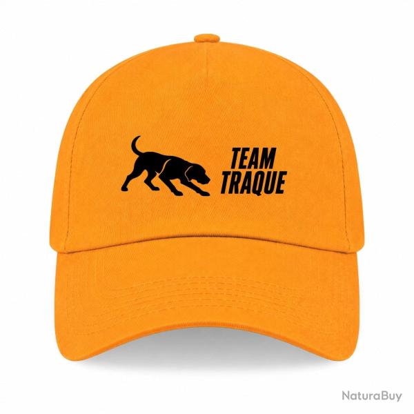 Casquette Chasse - Team traque - Sanglier en action - Jaune