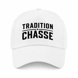 Casquette Chasse - Tradition chasse - Vintage - Blanc