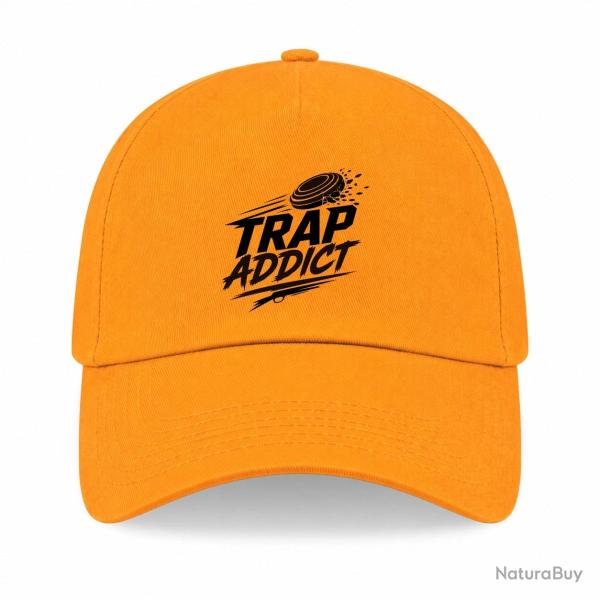Casquette Ball Trap - Accro au Trap - Passion plateaux - Jaune