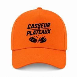 Casquette Ball Trap - Casseur de plateaux - Impact explosif - Orange