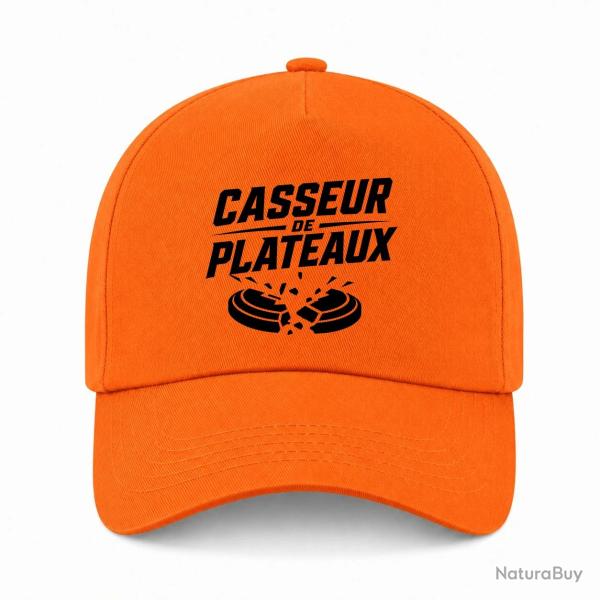 Casquette Ball Trap - Casseur de plateaux - Impact explosif - Orange