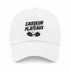 Casquette Ball Trap - Casseur de plateaux - Impact explosif - Blanc