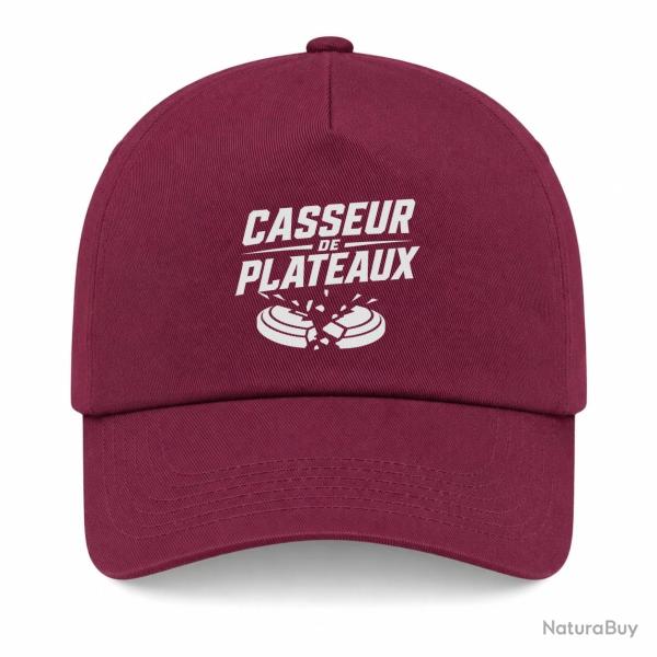 Casquette Ball Trap - Casseur de plateaux - Impact explosif - Bordeaux