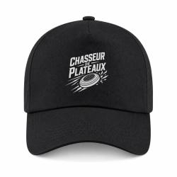 Casquette Ball Trap - Chasseur de plateaux - &Eacute;cusson tireur - Noir