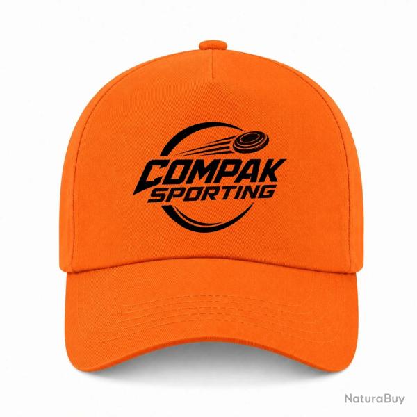 Casquette Ball Trap - Compak Sporting - Parcours rapide - Orange