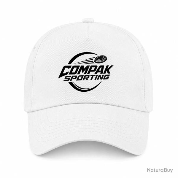 Casquette Ball Trap - Compak Sporting - Parcours rapide - Blanc