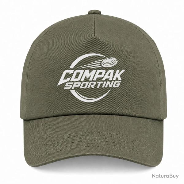 Casquette Ball Trap - Compak Sporting - Parcours rapide - Kaki / Blanc