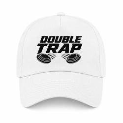 Casquette Ball Trap - Double Trap - Deux plateaux - Blanc