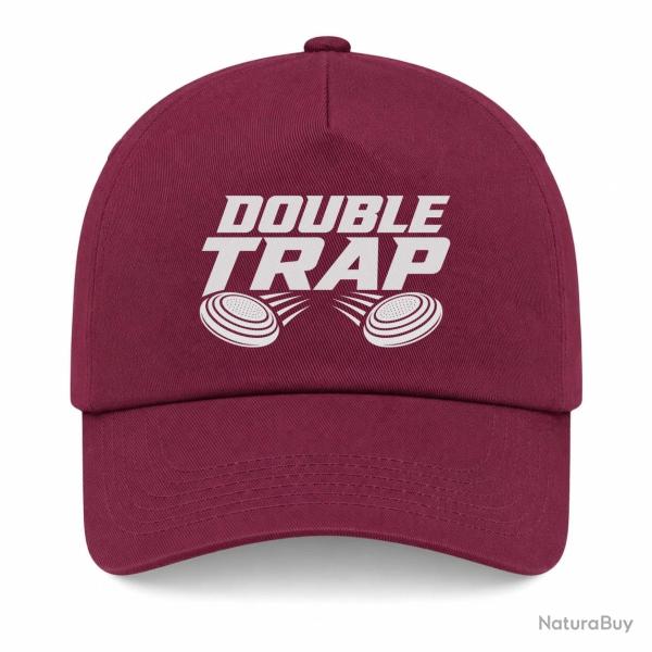 Casquette Ball Trap - Double Trap - Deux plateaux - Bordeaux