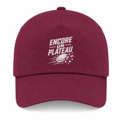 Casquette Ball Trap - Encore un plateau - Slogan passion - Bordeaux