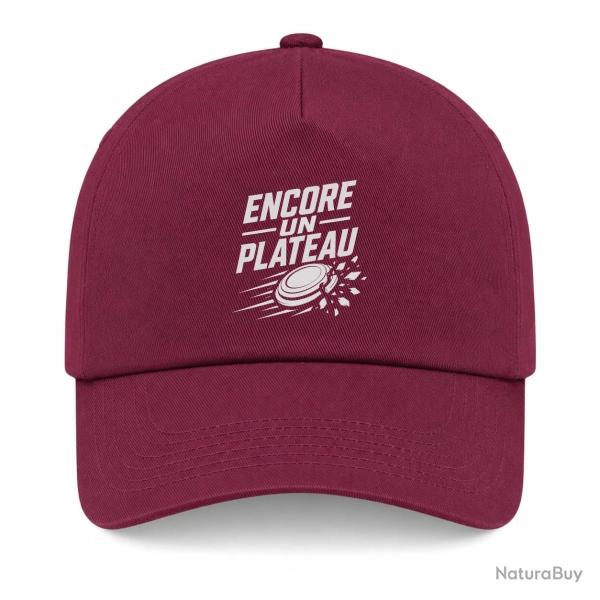Casquette Ball Trap - Encore un plateau - Slogan passion - Bordeaux