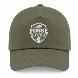 Casquette Ball Trap - Fosse olympique - Tir de comp&eacute;tition - Kaki / Blanc