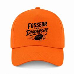Casquette Ball Trap - Fosseur du dimanche - Tireur loisir - Orange