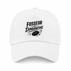 Casquette Ball Trap - Fosseur du dimanche - Tireur loisir - Blanc