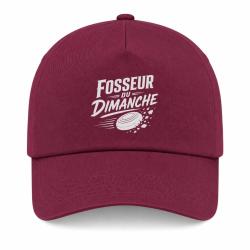 Casquette Ball Trap - Fosseur du dimanche - Tireur loisir - Bordeaux