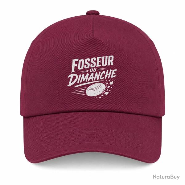 Casquette Ball Trap - Fosseur du dimanche - Tireur loisir - Bordeaux