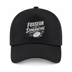 Casquette Ball Trap - Fosseur du dimanche - Tireur loisir - Noir