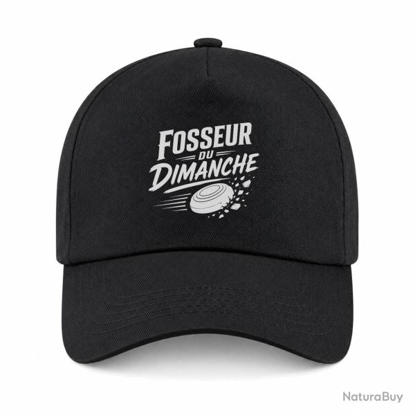 Casquette Ball Trap - Fosseur du dimanche - Tireur loisir - Noir