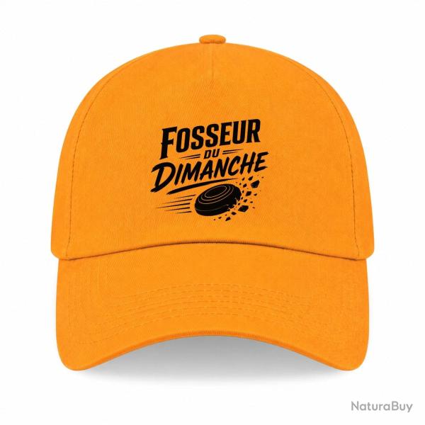 Casquette Ball Trap - Fosseur du dimanche - Tireur loisir - Jaune