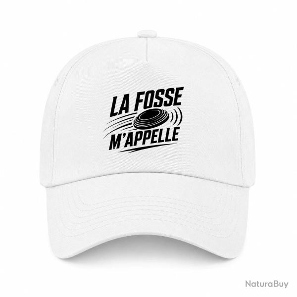 Casquette Ball Trap - La fosse m'appelle - Passion - Blanc