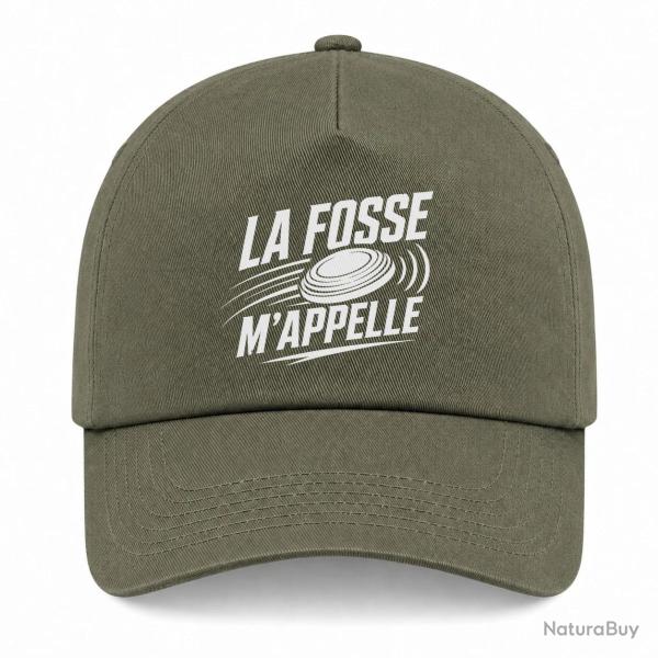 Casquette Ball Trap - La fosse m'appelle - Passion - Kaki / Blanc