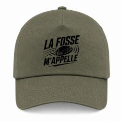 Casquette Ball Trap - La fosse m'appelle - Passion - Kaki / Noir