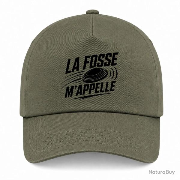 Casquette Ball Trap - La fosse m'appelle - Passion - Kaki / Noir