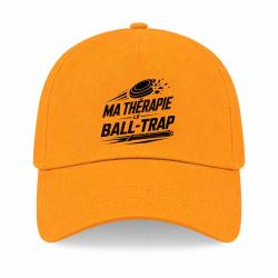 Casquette Ball Trap - Ma th&eacute;rapie, le Ball Trap - Humour - Jaune