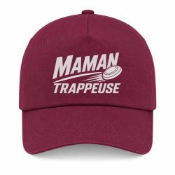 Casquette Ball Trap - Maman trappeuse - Cadeau personnalis&eacute; - Bordeaux