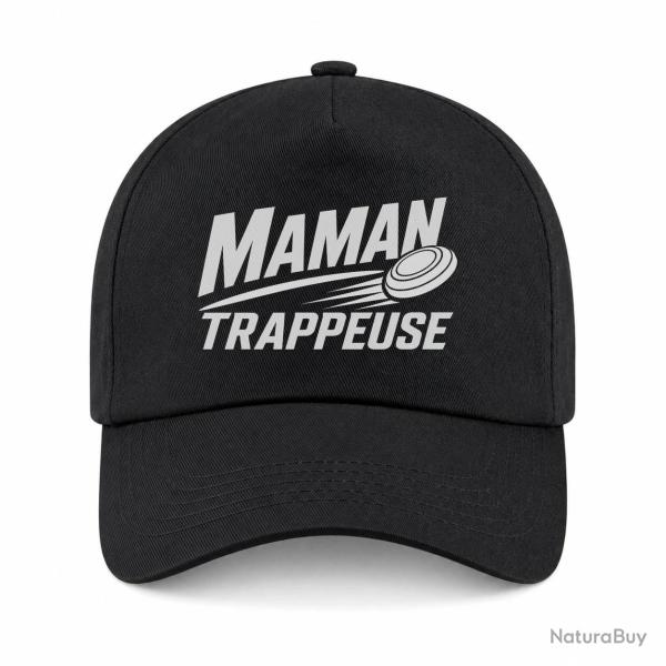 Casquette Ball Trap - Maman trappeuse - Cadeau personnalis� - Noir