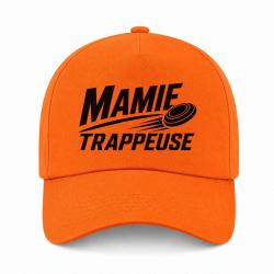 Casquette Ball Trap - Mamie trappeuse - Cadeau passion - Orange