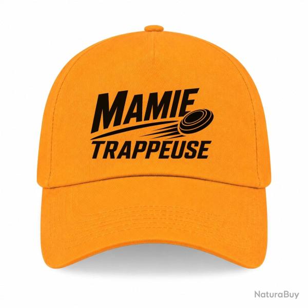 Casquette Ball Trap - Mamie trappeuse - Cadeau passion - Jaune