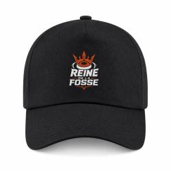 Casquette Ball Trap - Reine de la fosse - Tireuse sportive - Noir / Orange