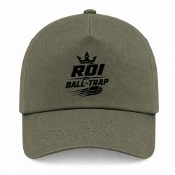Casquette Ball Trap - Roi du Ball Trap - Couronne - Kaki / Noir