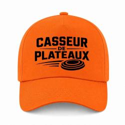 Casquette Ball Trap - Casseur de plateaux - Trajectoire - Orange