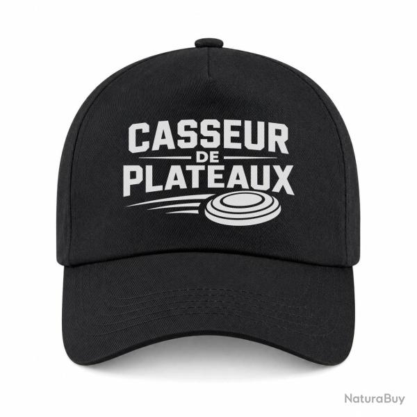 Casquette Ball Trap - Casseur de plateaux - Trajectoire - Noir
