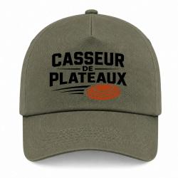 Casquette Ball Trap - Casseur de plateaux - Trajectoire - Kaki / Noir et orange