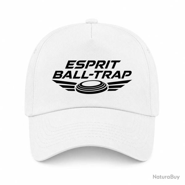 Casquette Ball Trap - Esprit comp�tition - Ailes de vitesse - Blanc