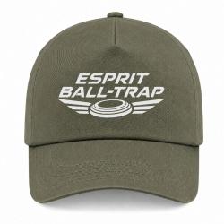 Casquette Ball Trap - Esprit comp&eacute;tition - Ailes de vitesse - Kaki / Blanc