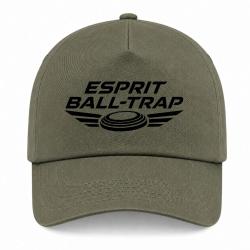 Casquette Ball Trap - Esprit comp&eacute;tition - Ailes de vitesse - Kaki / Noir