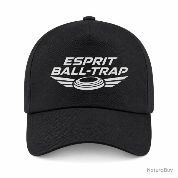 Casquette Ball Trap - Esprit comp�tition - Ailes de vitesse - Noir