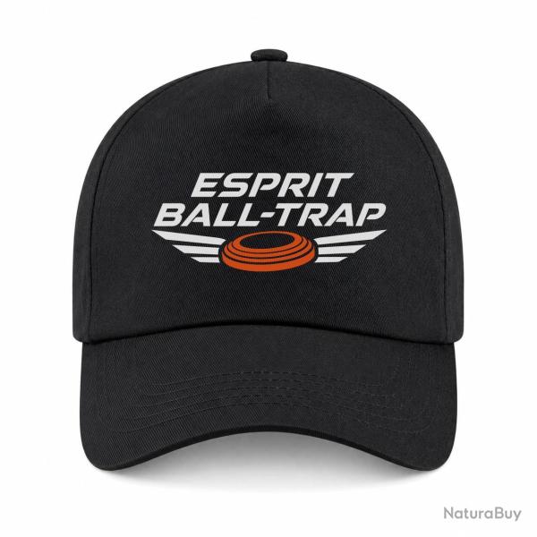 Casquette Ball Trap - Esprit comp�tition - Ailes de vitesse - Noir / Orange