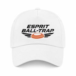 Casquette Ball Trap - Esprit comp&eacute;tition - Ailes de vitesse - Blanc / Orange