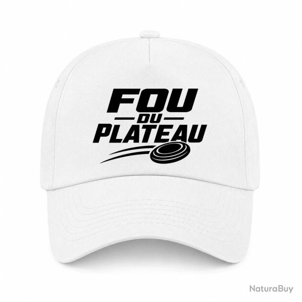 Casquette Ball Trap - Fou du plateau - Typographie - Blanc