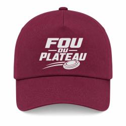 Casquette Ball Trap - Fou du plateau - Typographie - Bordeaux