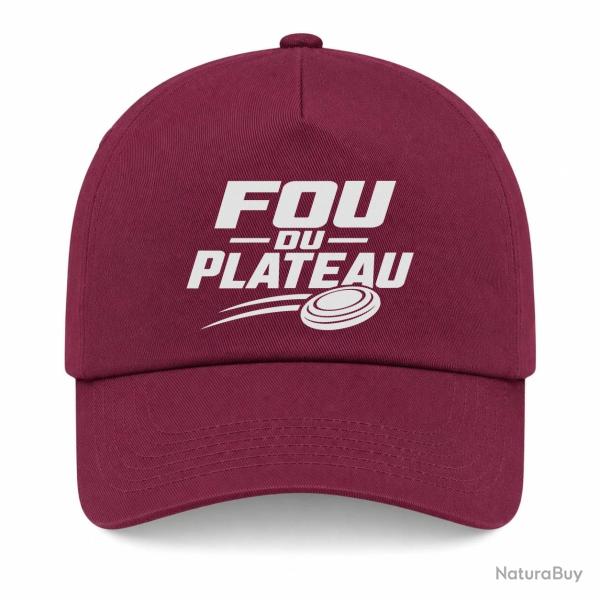 Casquette Ball Trap - Fou du plateau - Typographie - Bordeaux