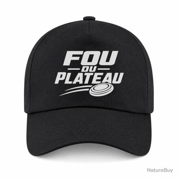 Casquette Ball Trap - Fou du plateau - Typographie - Noir